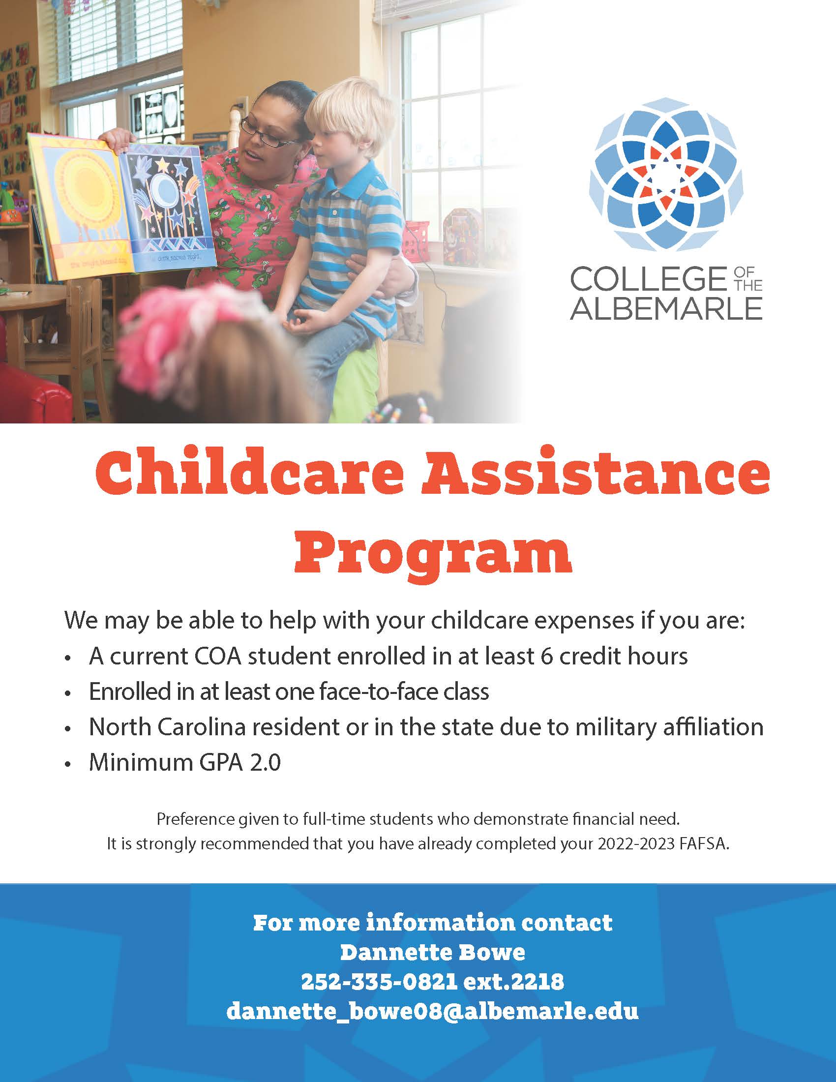 Child Care Assistance Program College of The Albemarle